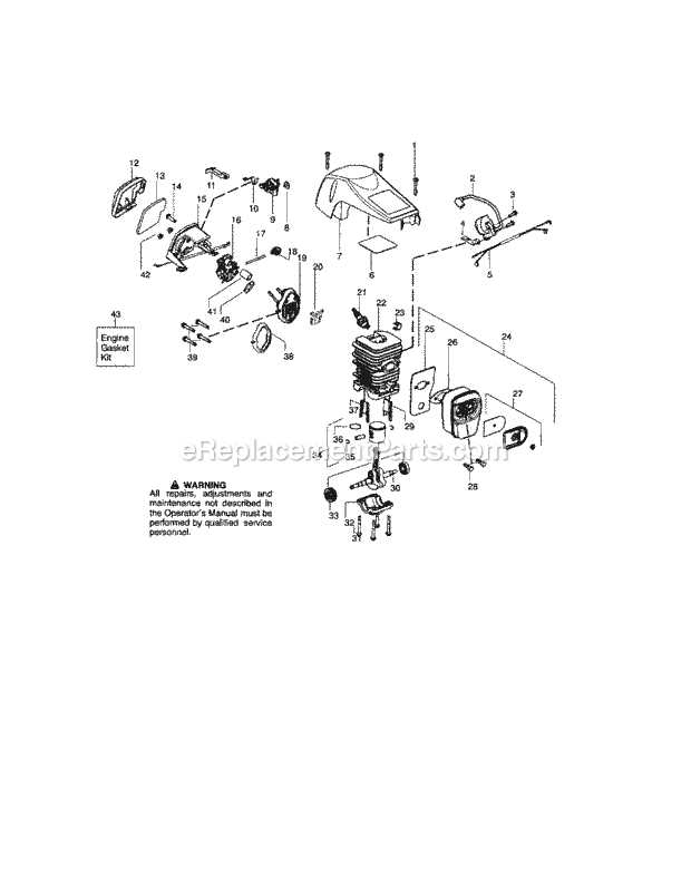 Exploring The Components Of Craftsman 16 36cc Chainsaw A Gas Diagram