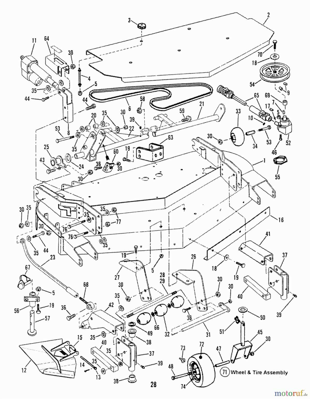 Exploring The Inner Workings Of Kubota Zero Turn Mower Parts Diagram