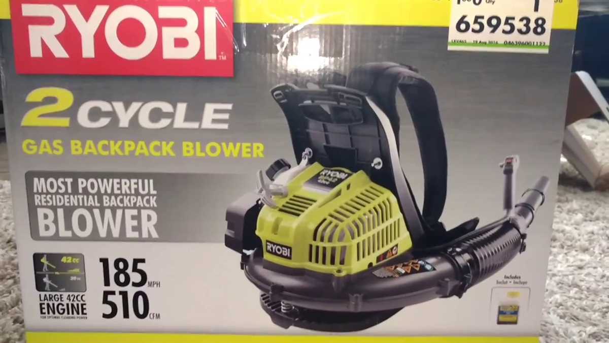 Ryobi BP42 Blower Parts Breakdown