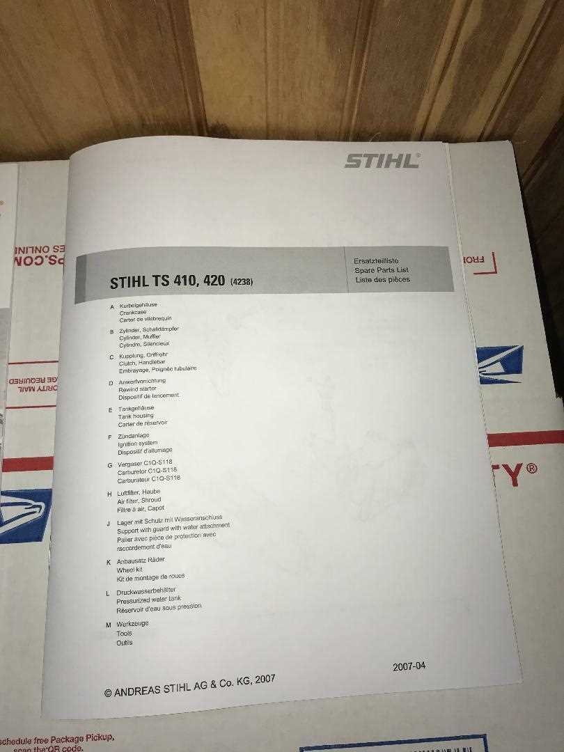 Exploring The Stihl Ts Parts Diagram A Visual Guide