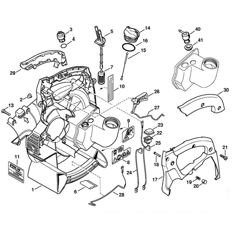 Exploring The Anatomy Of A Stihl Blower A Handy Diagram