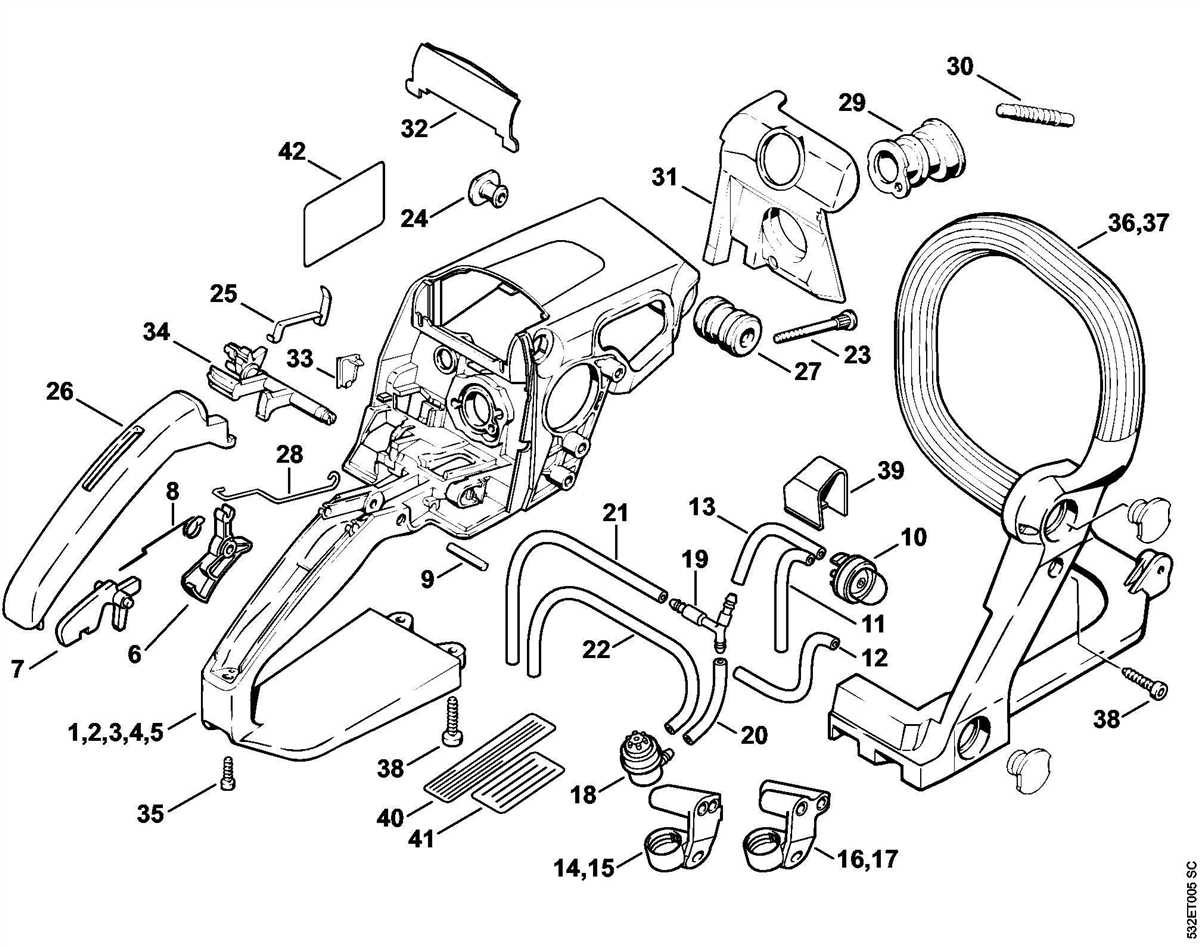 Illustrated Parts Diagram For Stihl Avp Chainsaw