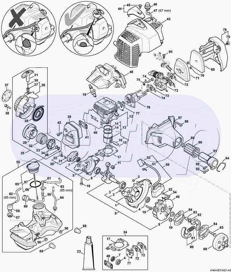 Exploring The Components Of The Stihl HS 45 Detailed Diagrams